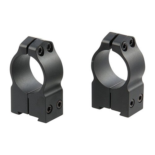 Warne Maxima Tikka Rings erbjuder säker montering av optik med 4 T-15 Torx skruvar, snabb avtagning utan förlust av nollställning och robust design för högre rekyl.