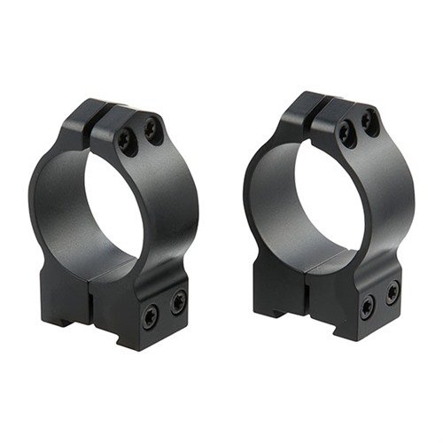 MAXIMA GROOVED RECEIVER CZ RINGS erbjuder överlägsen styrka och hållbarhet, perfekt för CZ 527 och 550, med precisionsmaskinering för säker montering.