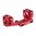 WARNE MFG. COMPANY 1" ULTRA HIGH (1.435") 0 MOA MOUNT, RED