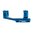 WARNE MFG. COMPANY 30MM ULTRA HIGH (1.435") 0 MOA MOUNT, BLUE
