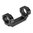 WARNE MFG. COMPANY 34MM ULTRA HIGH (1.39") 0 MOA MOUNT, BLACK