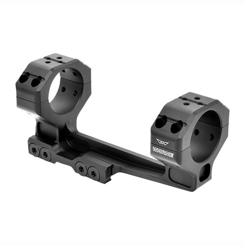 Warne Skyline Precision Mount i 7075 T6 aluminium erbjuder en STANAG rail för exakt montering, justerbar ögonavstånd och hög hållbarhet för tävlingar.