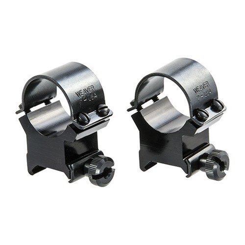 SURE-GRIP RINGS från WEAVER erbjuder stark klämkraft med 4 skruvar, säkerställer att retikeln förblir i linje och möjliggör enkel installation och borttagning av kikarsikten.