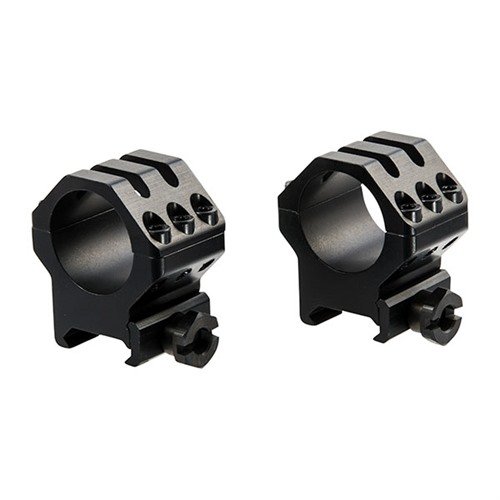 SIX-HOLE SKELETON RINGS från WEAVER erbjuder ultra-säker montering av stora optik på hårdrekylerande vapen, med sex Torx® skruvar för stabilitet.