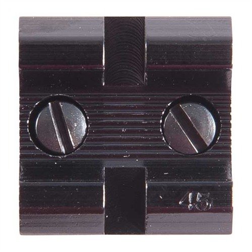 Lätta aluminiumbaser passar ett brett utbud av moderna och äldre gevär, samt hagelgevär och långdistanshandkanoner. Beställ fram- och bakbaser separat.