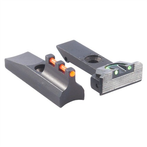 RUGER® REVOLVER FIRE SIGHT FIBER OPTIC SIGHT SETS ger överlägsen synlighet med ett 3-dot sikte, röd fram och två gröna bak, perfekta för din RUGER®.