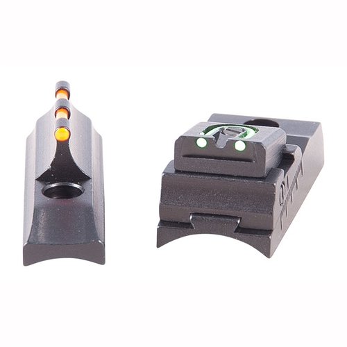 TRADITIONS BUCKHUNTER SIGHT SET har kontrasterande röda och gröna fiber optiska punkter för snabb sikte, justerbar 