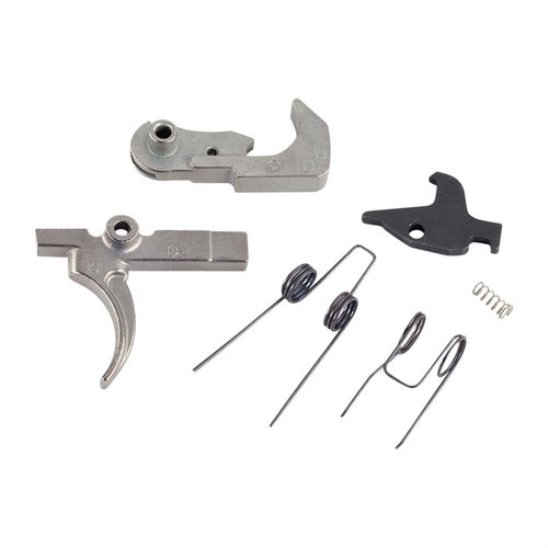 Wilson Combat AR Tactical Trigger Kit ger en ultra-smooth triggeraction med Nickel Teflon finish, hållbara chrome silicon fjädrar och enkel drop-in installation.