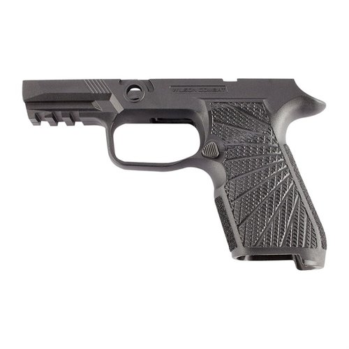 Uppgradera din SIG-SAUER P320 med Wilson Combat WCP320 greppmodul för bättre grepp, recoil-kontroll och ergonomi, perfekt för concealed carry.