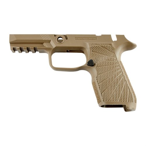 Uppgradera din SIG-SAUER P320 med Wilson Combat WCP320 gripmodul för bättre grepp, förbättrad rekylkontroll och ergonomisk design för självförsvar.