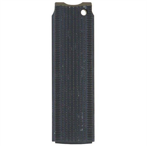 Den blästrade 1911 mainspring housing från Wilson Combat erbjuder ett fast grepp med djup checkering, perfekt för att hålla din 1911 Auto stabil i handen.