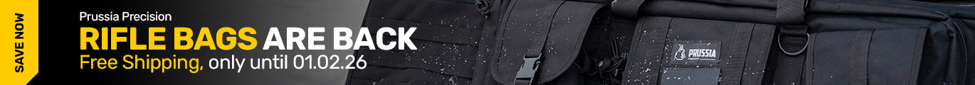 Back in stock, Prussia Precision Rifle Bags. Save free shipping