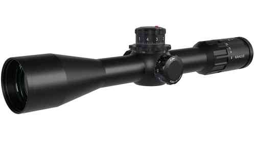 KAHLES K540i REFINED erbjuder 5-40x förstoring, FFP riktmedel, 0,1 MRAD justeringar och ergonomisk design för maximal precision och kontroll vid tävling.